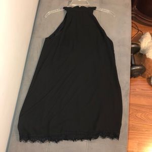 Women’s black high neck dress